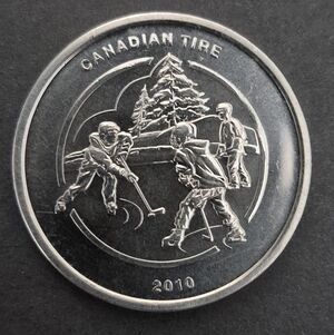 Silver Hockey Commemorative Coin - 2010